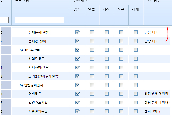 결재 문서 화면