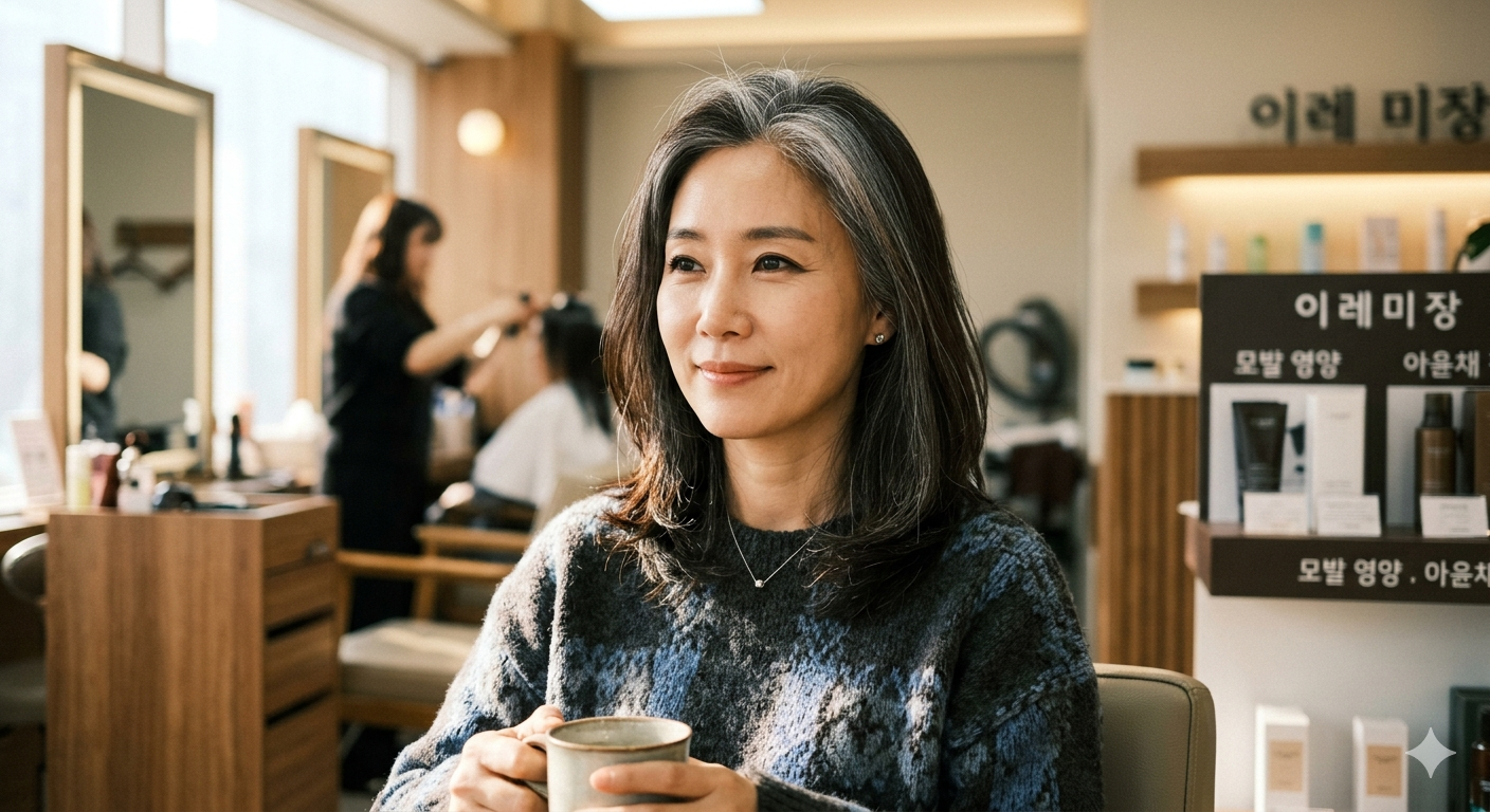 "나이보다 10년 젊어지는 마법" - 신도림역 미용실 새치 커버 염색의 모든 것